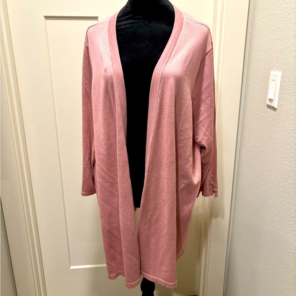LETY & ME pink cardigan size 3X